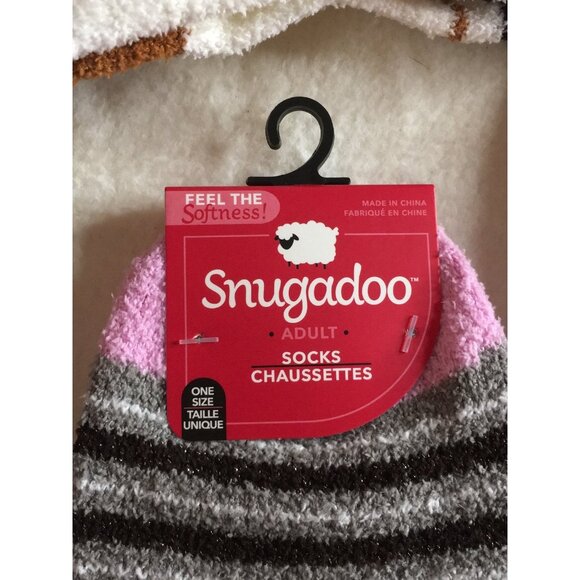 B15 Bundle Of 4 New Women’s Fleece Animal Prints Dog/Cat/Panda Socks One Size - Picture 6 of 6